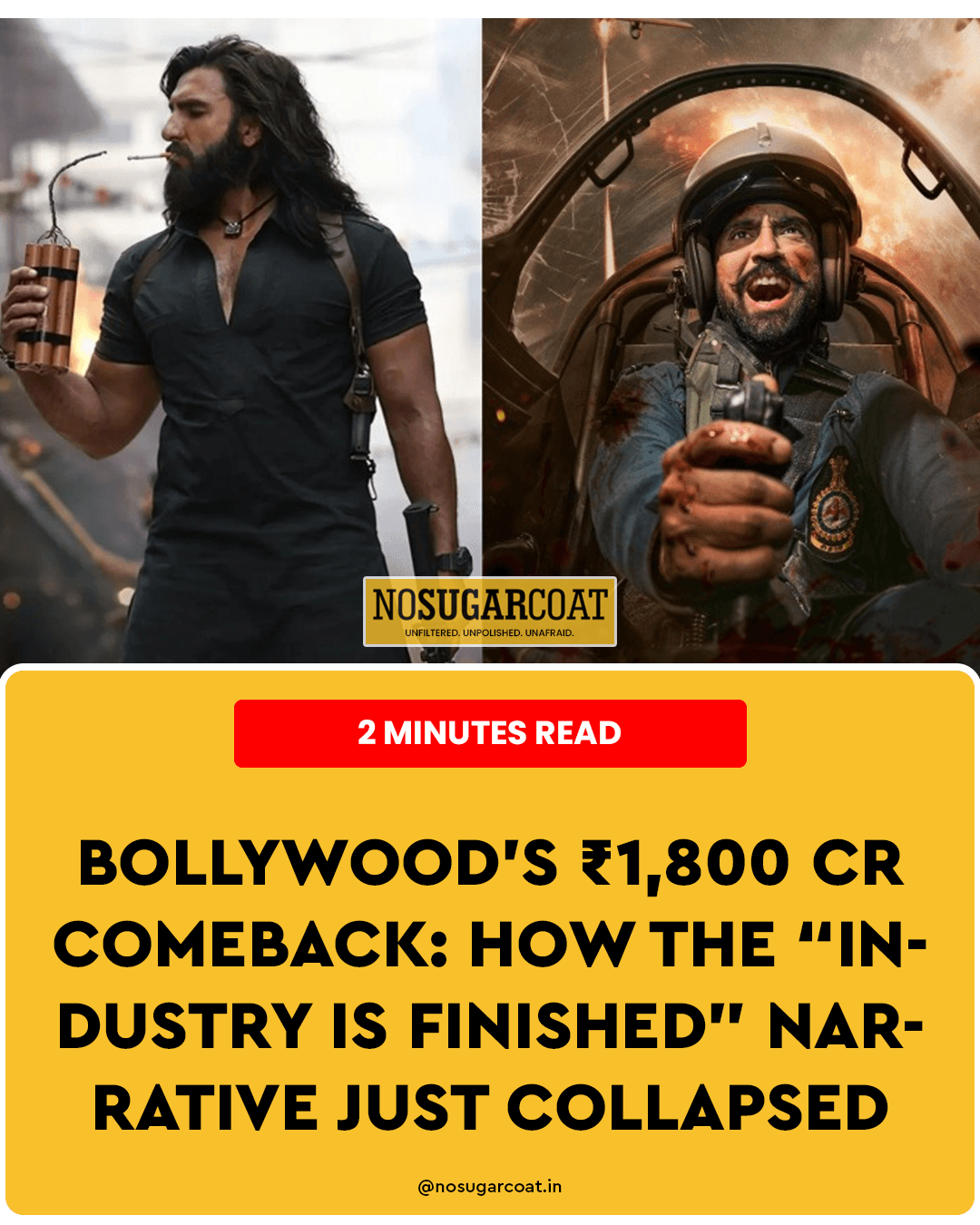 Bollywood’s ₹1,800 Crore Comeback